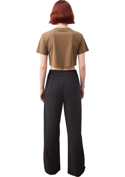 Kadın Pileli Geniş Kesim Örme Pantolon Fonksiyonel Dayanıklı Kaliteli Konforlu Estetik Şık indirimleri