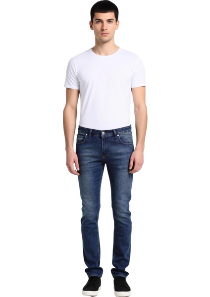 Erkek Açık Comfort Denim Dar Paça Pantolon Fonksiyonel Dayanıklı Kaliteli Konforlu Estetik