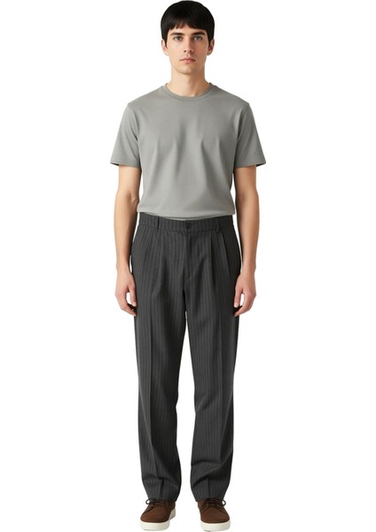 Erkek Casual Baggy Fit Pileli Kumaş Pantolon Fonksiyonel Dayanıklı Kaliteli Konforlu Rahat fırsatları