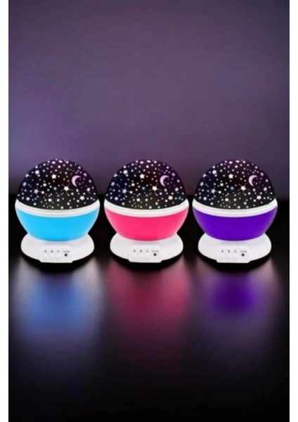Mavi ve Mor Işıklı Star Master Projeksiyon Lambası modelleri