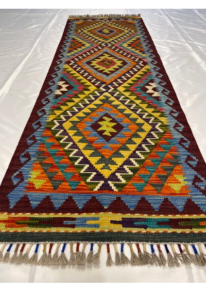 El Dokuma Afgan Kilim Yün Kök Boya