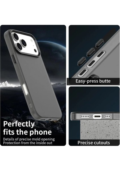 iPhone 17 Pro Max Uyumlu Kılıf Sararmaz Leke Tutmaz Buzlu Mat Renkli Soft Transparan Silikon Kapak fiyatları