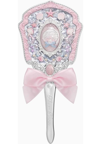 Shell’s Pembe Deniz Kabuğu Vintage Mücevher El Aynası