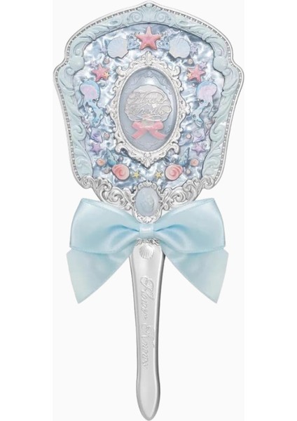 Shell’s Mavi Deniz Kabuğu Vintage Mücevher El Aynası