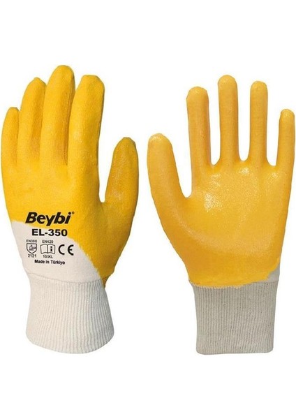 Pamuk Nitril Pmk KN350 9 Beden Eldiven 12LI Paket EN388 (2111X)