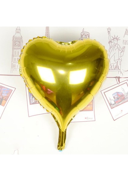 Kalp Uçan Balon Folyo Sarı 80 cm 32 inç fiyatları