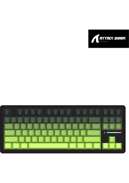 Attack Shark K86 Retrogrey App Uygulamalı Tri-Mode E-Sports Profesyonel Gaming Oyuncu Klavye