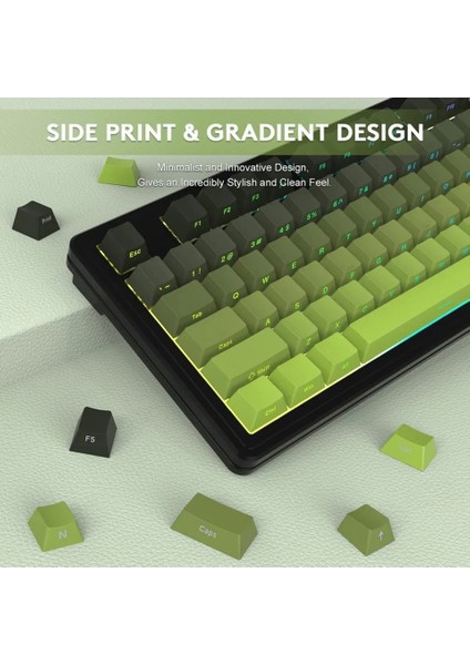 Attack Shark K86 Retrogrey App Uygulamalı Tri-Mode E-Sports Profesyonel Gaming Oyuncu Klavye modelleri