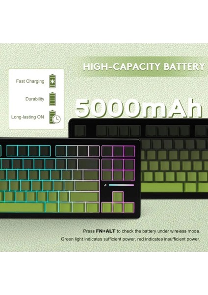 Attack Shark K86 Retrogrey App Uygulamalı Tri-Mode E-Sports Profesyonel Gaming Oyuncu Klavye indirimleri