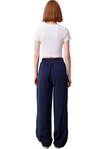 Kadın Düz Dokuma Geniş Paça Pantolon Fonksiyonel Dayanıklı Kaliteli Konforlu Estetik Rahat indirimleri