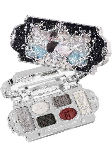 Swan Ballet Göz Farı Paleti,mat & Işıltılı 6 Ton 02 Black Swan