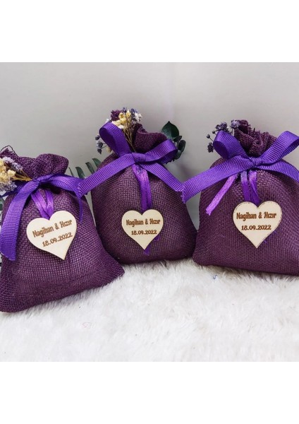 20 Adet El Işlemeli Lavanta Kesesi Nişan Nikah Hediyelik fiyatları