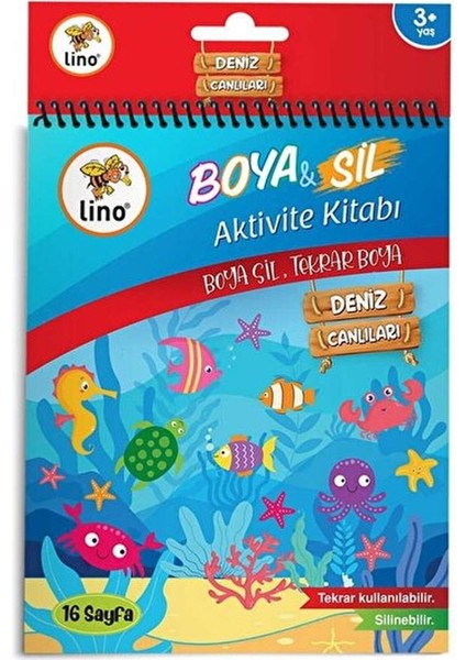 Boyama Kitabı Boya & Sil Aktivite Denizaltı Silinebilir BS-1002