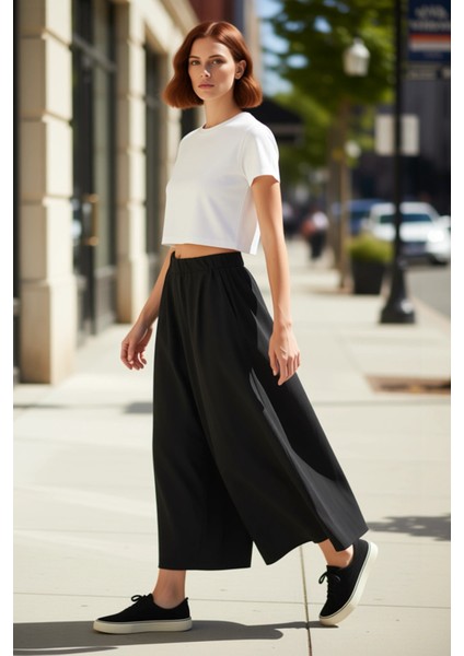 Kadın Mat Dokulu Palazzo Pantolon Fonksiyonel Dayanıklı Kaliteli Konforlu Estetik Premium Şık modelleri