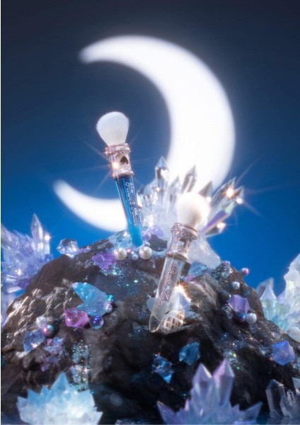 Moonlight Mermaid Allık Fırçası,lüks Keçi Kılı, Yumuşak ve Yoğun Uygulama