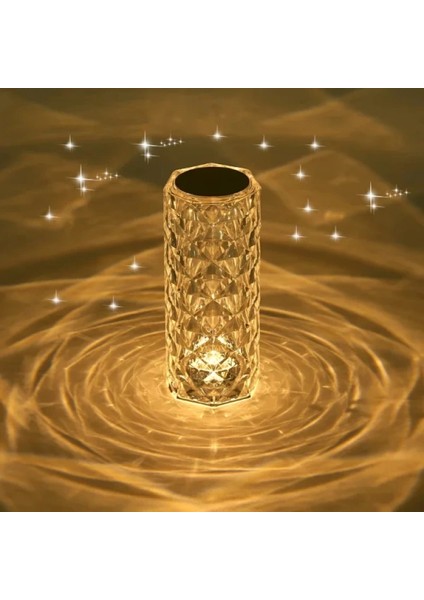 Kristal LED Kumandalı ve Dokunmatik Masa Lambası