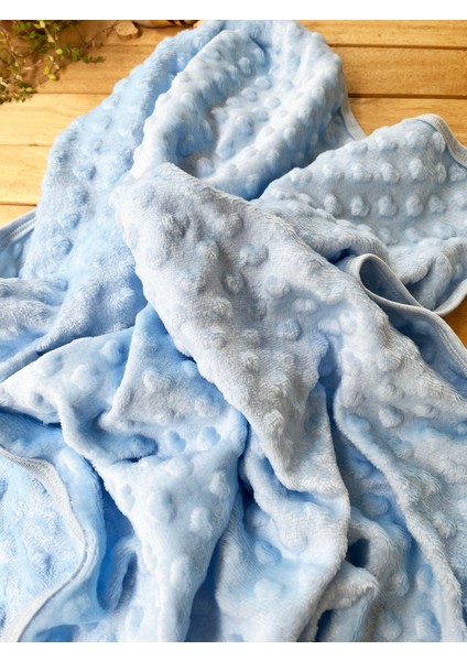 Kalpli Nohut Mavi Bebek Battaniyesi Pamuklu Tek Kat Mevsimlik Ince 90*90 fiyatları