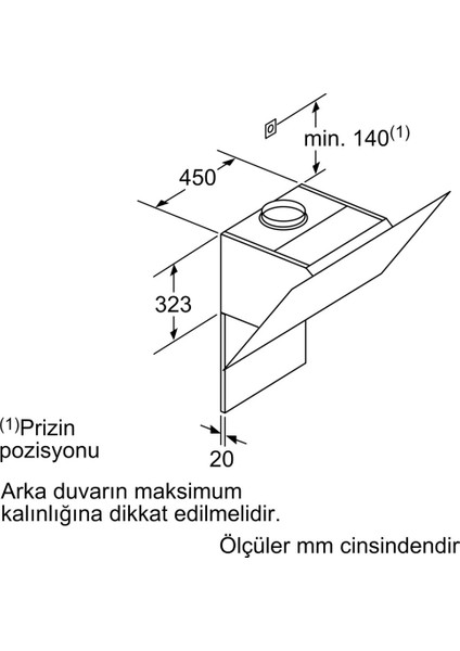 LC98KLR62S Duvar Tipi Davlumbaz 90 cm Siyah Cam fırsatları