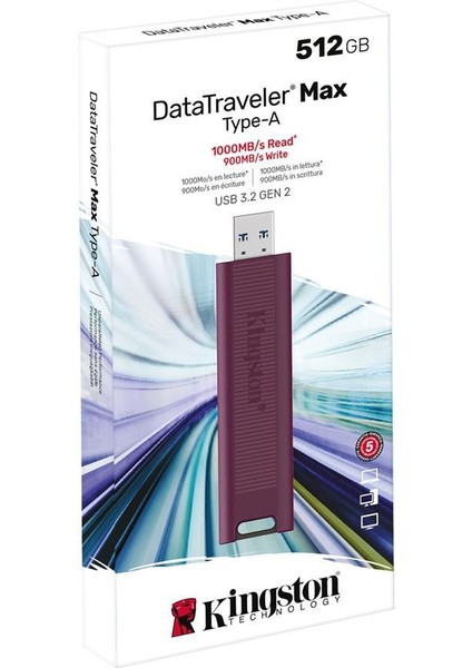 Kingston DTMAXA-512GB 512GB Datatraveler Max Type-A 1000R-900W USB 3.2 Gen 2 Flash Bellek fiyatları