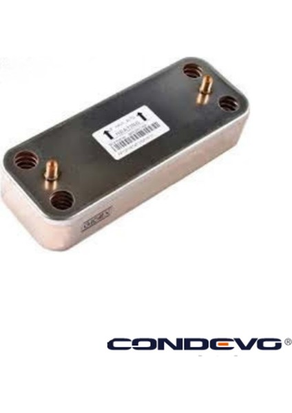 Condevo Gıdex Plaka Eşanjör 10 Plaka Yeni Serena Unıcal Termet Immergas Eola Mını Vıessmann 1d Vaıllant Glowworm 154 mm
