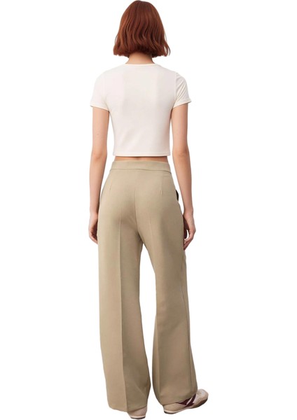 Kadın Wide Leg Dokuma Kumaş Pantolon Fonksiyonel Dayanıklı Kaliteli Konforlu Estetik Rahat indirimleri