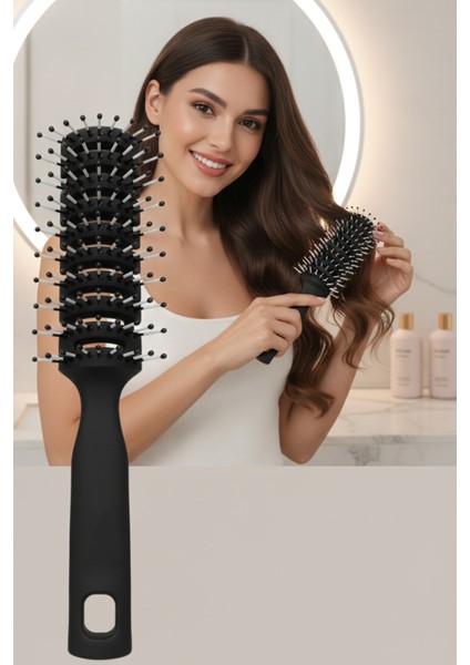 40 Ayak Nano Dolaşık Saç Açıcı Tarak, Karbon Plastik Gövde, Havalandırmalı Tasarım 722302 modelleri
