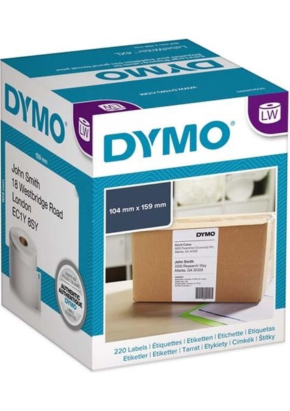 Ekstra Geniş Sevkiyat Etiketi 220 Etiket 104X159 mm Lw 4xl