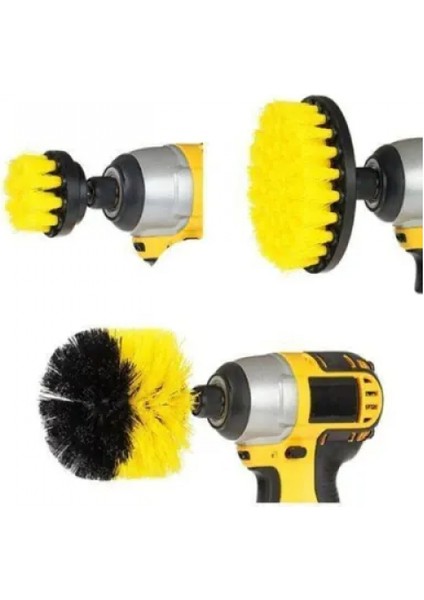 Matkap Ucuna Takılan Temizlik Fırça Seti