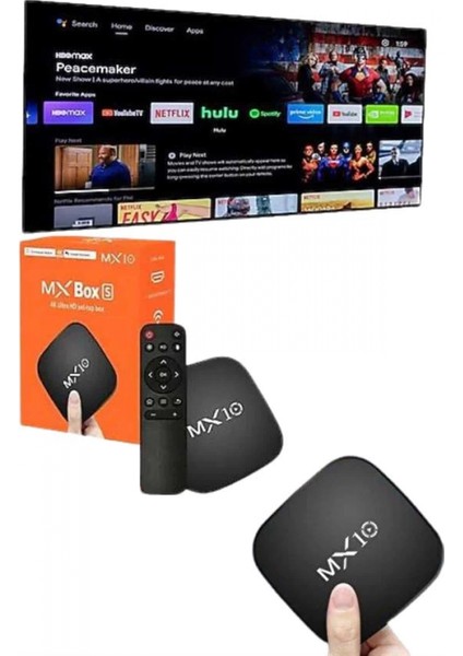 Mx Box Android Tv Media Sound 4K Ultra Hd Görüntü Kaliteli