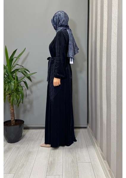 Fermuar Detaylı Jakarlı Cupra Ipek Elbise Lacivert 38835 fiyatları