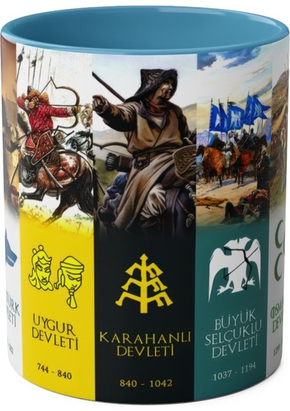 Türk Devletleri Tasarım Kupa - Özel Tasarım - Hediyelik