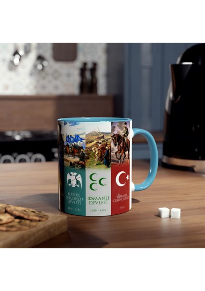 Türk Devletleri Tasarım Kupa - Özel Tasarım - Hediyelik