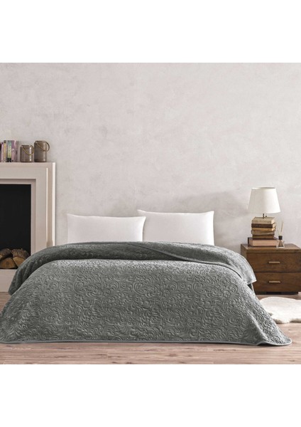 Doressa Çift Kişilik Battaniye Antrasit