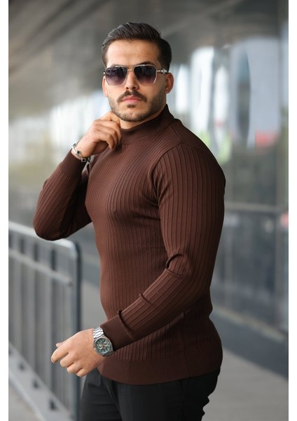 Erkek Yarım Balıkçı Yaka Fitilli Triko fiyatları