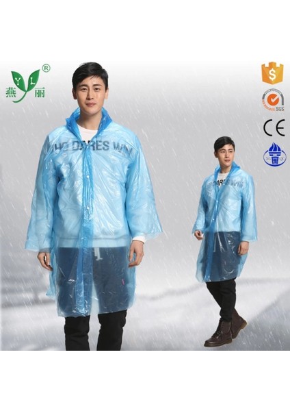 Ince Şeffaf Yağmurluk