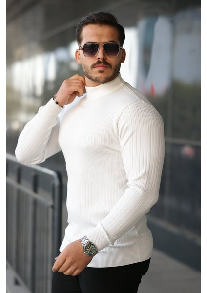 Erkek Yarım Balıkçı Yaka Fitilli Triko fiyatları