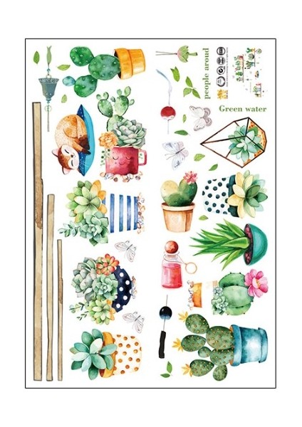 Raf Tasarımlı Karışık Dizaynlı Yapışkanlı Sticker Seti (4741) fiyatları