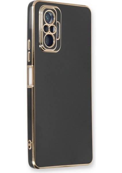 Xiaomi Redmi Note 10 Pro Kılıf Volet Silikon - Siyah