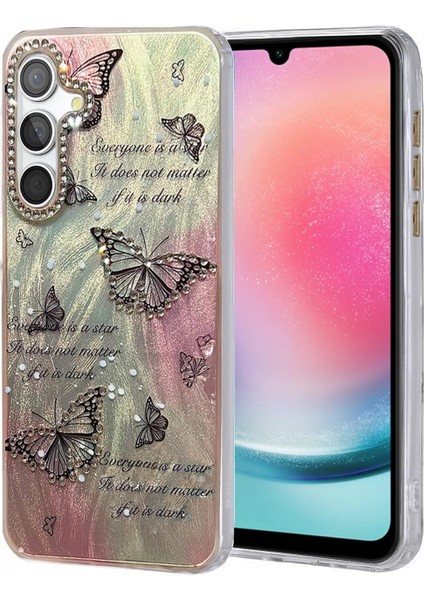 Samsung Galaxy A24 4g Kılıf Blade Aynalı Desenli Kapak - Desen 6