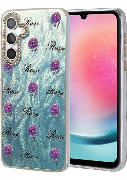 Samsung Galaxy A24 4g Kılıf Blade Aynalı Desenli Kapak - Desen 9