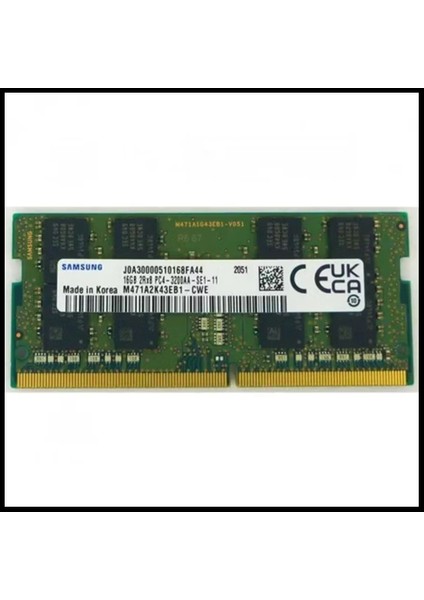 SAMSO3200/16, 16GB, Ddr4, 3200MHZ, 1.2V Notebook Ram (M471A2G43DB1-CWE)