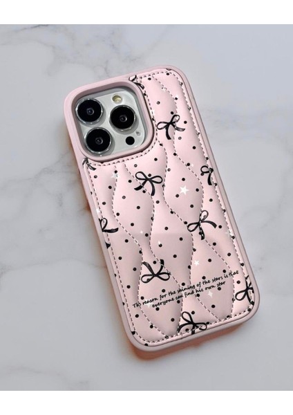 Iphone Uyumlu Kapitone Çiçek Desenli Kılıf