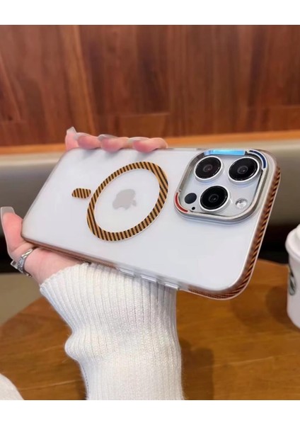 Iphone Uyumlu Mat Karbonfiber Magsafe Destekli Kılıf