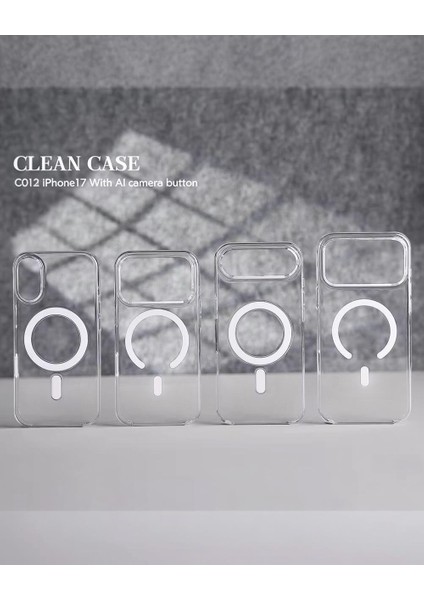 Iphone Uyumlu Animasyonlu Altı Açık Şeffaf Sararmaz Magsafe Destekli Kılıf modelleri