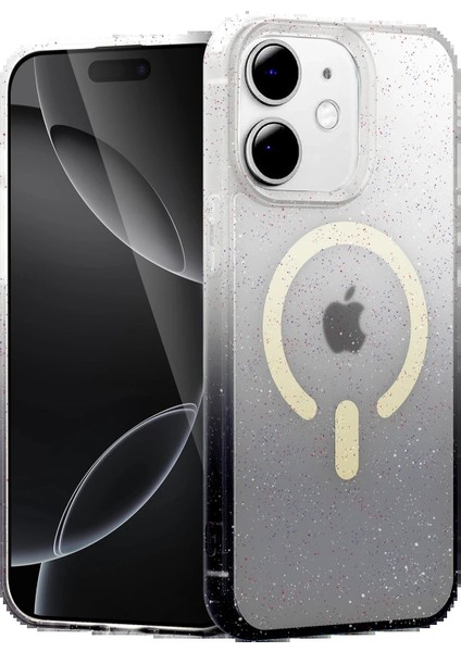 Apple iPhone 11 Pummel Shiny Magsafe Kapak - SIYAH-(5796) - M789K099-R90789