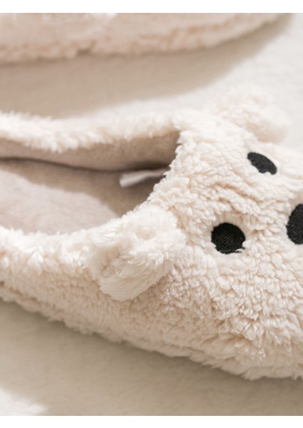 Yeni Sezon Köpek Figürlü Pelüş Kadın Ev Terliği modelleri