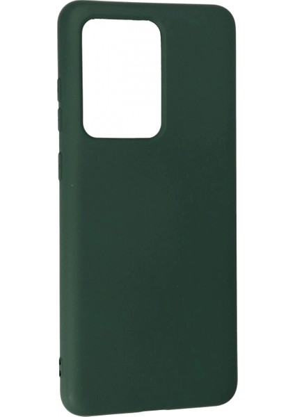 Samsung Galaxy S20 Ultra Kılıf Nano Içi Kadife Silikon - Koyu Yeşil modelleri