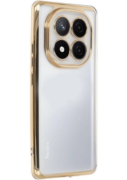 Xiaomi Redmi Note 14 Pro Plus Kılıf Lensli Silikon - GOLD-(5796) - M455K919-R60455