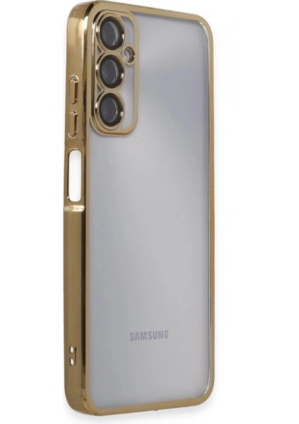 Samsung Galaxy A05S Kılıf Lensli Silikon - Gold fiyatları