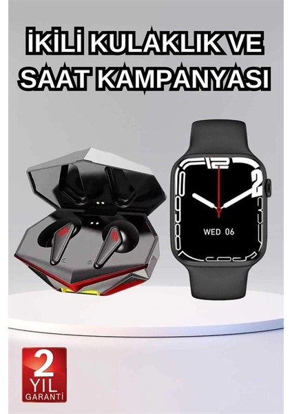 Ikili Set Dev Kampanya Ucuz Kulaklık Ucuz Akıllı Saat Gürültü Önleyici Uzun Pil Ömrü fiyatları